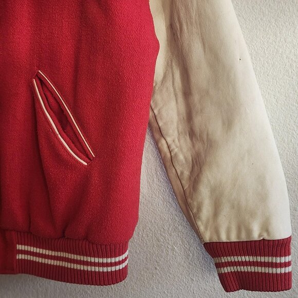 Vintage Forenza Jacket Mens Medium Old Friend University 58 Varsity 80s - Picture 3 of 16